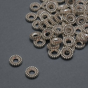 Bead Insert Findings, inner diameter 2.9 mm +/-, outer size 7.5x2 mm +/-; packaging 20 g, 62 pcs (+/-)