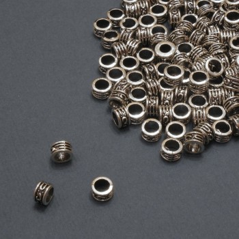 Bead Insert Findings, inner diameter 3.2 mm, 5×3 mm, packaging 20 g, 134 pcs (±)