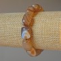 Gray agate bracelet, natural stone