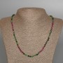 Zoisite Necklace, Natural Stone, Faceted Beads, 4 mm Diameter ±, 51 cm Length ±