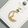 Pendant 'Girl' Xuping with white crystals, diameter 15x19mm, length 26mm, 18K gold plating