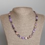 Charoite Necklace Made from Natural Stone
