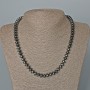 Hematite Smooth Rondelle Necklace, 8x4 mm Diameter, 48 cm Length
