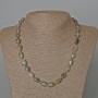 Labradorite Necklace with natural labradorite stones, multi-faceted, 9×12 mm diameter, 50 cm length