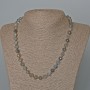 Labradorite Necklace with Natural Stone, Faceted Beads, 8 mm Diameter, 49 cm Length