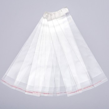 Self-adhesive packaging bag 7×31.5 cm, 100 pcs