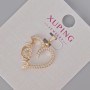Xuping 'Heart' Pendant with White Crystals, diameter 23x18 mm +/- 18K Gold Plating