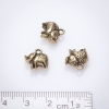 Pendant hardware Elephant 10mm bronze finish, packaging 20 g ±11 pcs