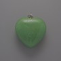 Heart Pendant made of Jade, 30 x 30 x 12 mm ±, length 36 mm ±