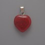 Heart Pendant with Tourmaline, diameter 15×15×6 mm, length 23 mm