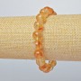 Bracelet with natural citrine, smooth beads, diameter 10.5 mm, length 18 cm, stretch
