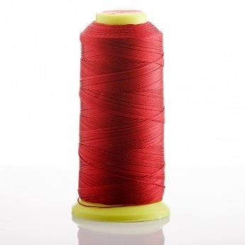 Red bobbin thread, 0.6 mm diameter, nylon for crafts, 500 m
