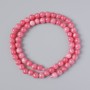 Tourmaline Beads (Pressed), Smooth Spheres, 6.5 mm Diameter, 38 cm Length on Thread
