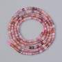 Faceted Tourmaline Beads, Natural Stone, 2 mm Diameter, 39 cm Length, On Thread