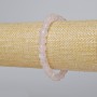 Bracelet with Rose Quartz, natural stone, faceted cube beads, diameter 7 mm +/-, length 18 cm +/- (stretch)