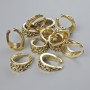 Pendant Bail Hardware, Diameter 15×11×6 mm, Bore Diameter 10.7×7.2 mm, Pack 13 pcs ± 20 g ± Light-Gold Metal Color