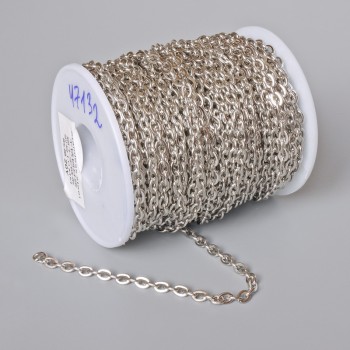 Jewelry chain spool findings, 3.6 mm thick, 18 m length, stainless steel