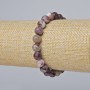 Tourmaline bracelet with natural stone, smooth beads, 8 mm diameter, 18 cm length (stretch)
