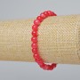 Synthetic Tourmaline Bracelet, smooth beads, 6 mm diameter, 18 cm length (stretch)