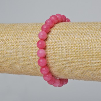 Tourmaline Bracelet with Smooth Beads, 8mm Diameter +/-, Length 18cm +/-, (Stretch)