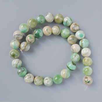 Chrysoprase Beads (synthetic acrylic) Smooth spheres, 12mm diameter, about 40 cm long on a thread