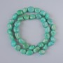 Amazonite natural stone faceted beads, diameter 9×11 mm, length 39 cm on thread
