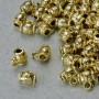 Gold-tone Bail Holder, 6x5 mm, hole diameters 1.5 mm and 2.2 mm, length 7 mm, pack of 20 g ± 49 pcs.