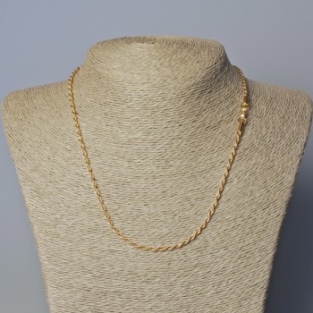Xuping 18K Gold Plated Chain, thickness 2.5 mm, length 45 cm