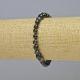 Hawk's Eye Bracelet, natural stone, smooth beads, diameter 6.5 mm ± (stretch), length 18 cm+