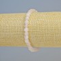 Pink Quartz Bracelet, natural stone, faceted cube, diameter 5.5 mm +- (stretch), length 18 cm