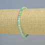 Amazonite bracelet, natural stone, faceted cube, diameter 4 mm +/- (stretch), length 18 cm+