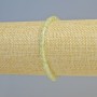 Prehnite bracelet, natural gemstone, faceted cube beads, 4-5 mm diameter, stretch, 18 cm+
