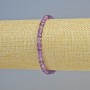 Amethyst bracelet with natural stone, faceted cube beads, diameter 4–5 mm ± (stretch), length 18 cm+