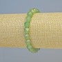 Bracelet of natural nephrite — faceted beads, diameter 7.5×8.5 mm ± (stretch), length 18 cm+