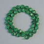 Malachite Beads (pressed) Faceted, diameter 8.5×10 mm, length 36 cm on thread