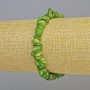 Bracelet with green-toned mother-of-pearl specks, diameter 7x2.5mm ± (stretch), length 18 cm+