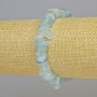 Aquamarine bracelet with natural chips, 11x3 mm +/- (stretch), length 18 cm+