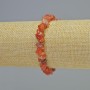 Bracelet with natural carnelian chips, diameter 8x4 mm +/- (stretch), length 18 cm+