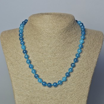 Намисто Апатит натуральний камінь гладка кулька, діаметр 8, 5мм+-, довжина 45-47см+