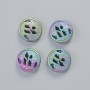 Hematite Beads Matte Chameleon Color, 12x4.5mm ± (4 pcs)