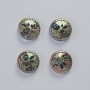 Hematite Bead 'Tree' Chameleon Color, Diameter 12.5×4.5 mm ± (4 pcs)