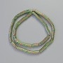 Hematite Rondelle Beads, Chameleon Color, 5x2 mm, 42 cm Length on Thread