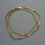 Gold-Colored Triangular Hematite Beads, 5x2 mm, 42 cm Strand