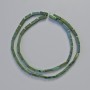 Hematite Beads Rectangular 9x3 mm ± Green Chameleon - Strand