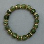 Jadeite Bracelet with Cubes and Beads, 18 cm
