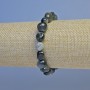 Hawk's Eye bracelet, tumbled beads, 10mm diameter ±, 18cm length ±, stretch