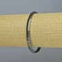 Hematite Bracelet Snake Zigzag Wave, Black Color, diameter 5x3x2mm+-, length 18cm+- (stretch)