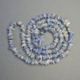 Kyanite Beads on a Thread, Natural Stone Chip, diameter 6x2 mm, length 80 cm