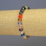 Multicolor Czech Glass Bracelet, bead size 8×6 mm, length 18 cm, stretch