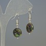 Earrings 'Hematite Chameleon Tree'
